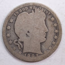 1893 Barber Quarter, Abt Good Circulated Coin, Store