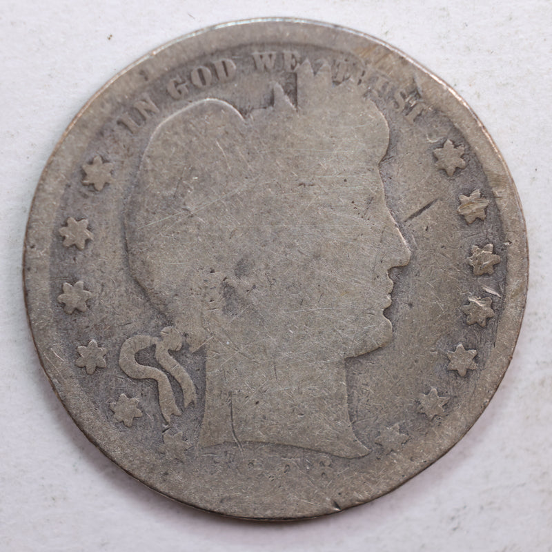 1896 Barber Quarter, Abt Good Circulated Coin, Store