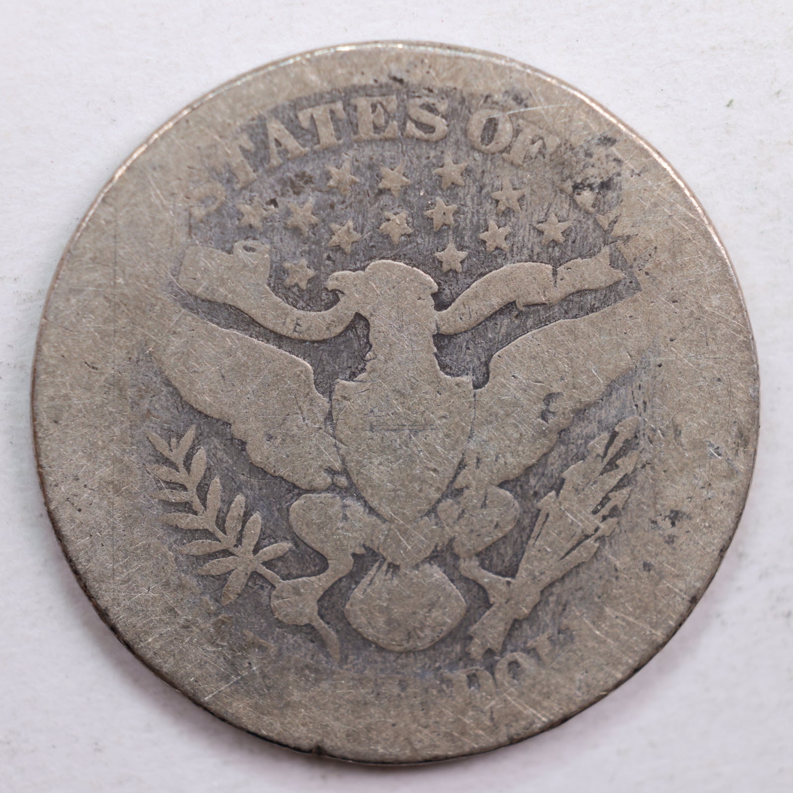 1896 Barber Quarter, Abt Good Circulated Coin, Store #QR629