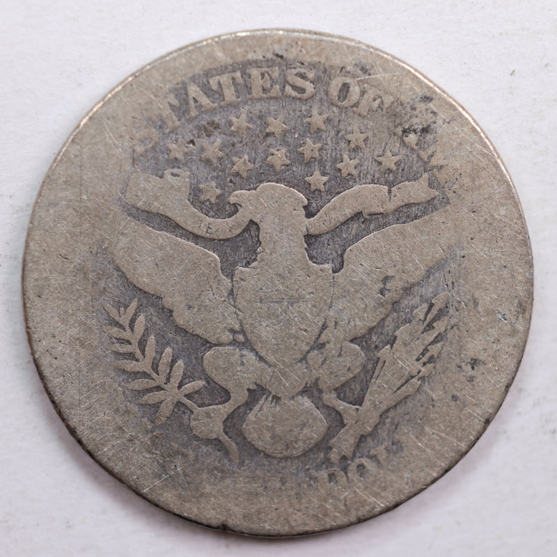 1896 Barber Quarter, Abt Good Circulated Coin, Store