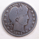 1896-O Barber Quarter, Good Circulated Coin, details, Store