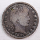 1897 Barber Quarter, Very Good Circulated Coin, Store