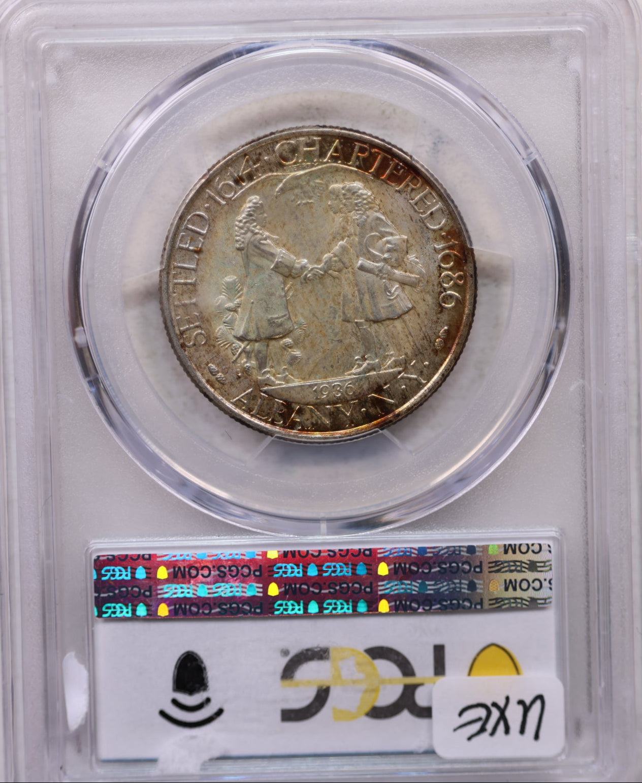 1936 Albany Silver Commemorative Half Dollar, PCGS MS-67, CAC, #GEC0063.