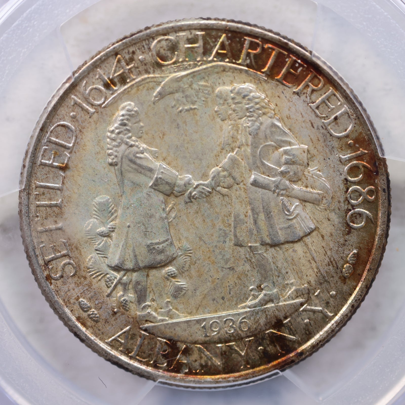 1936 Albany Silver Commemorative Half Dollar, PCGS MS-67, CAC, #GEC0063.