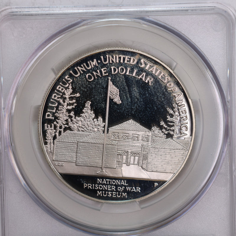1994-P., U.S. Prisoner of War Museum., Silver Commemorative., CAC PR66., Store GMC037