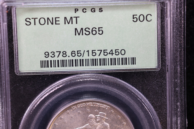 1925 Stone Mountain Commemorative Half Dollar., PCGS Graded MS-65. Store
