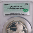 1994-P., U.S. Prisoner of War Museum., Silver Commemorative., CAC PR66., Store GMC038
