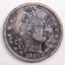 1897 Barber Quarter, Fine Circulated Coin, Store