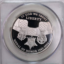 2011-P., Medal of Honor., Silver Commemorative., CAC PF-69., Store GMC041