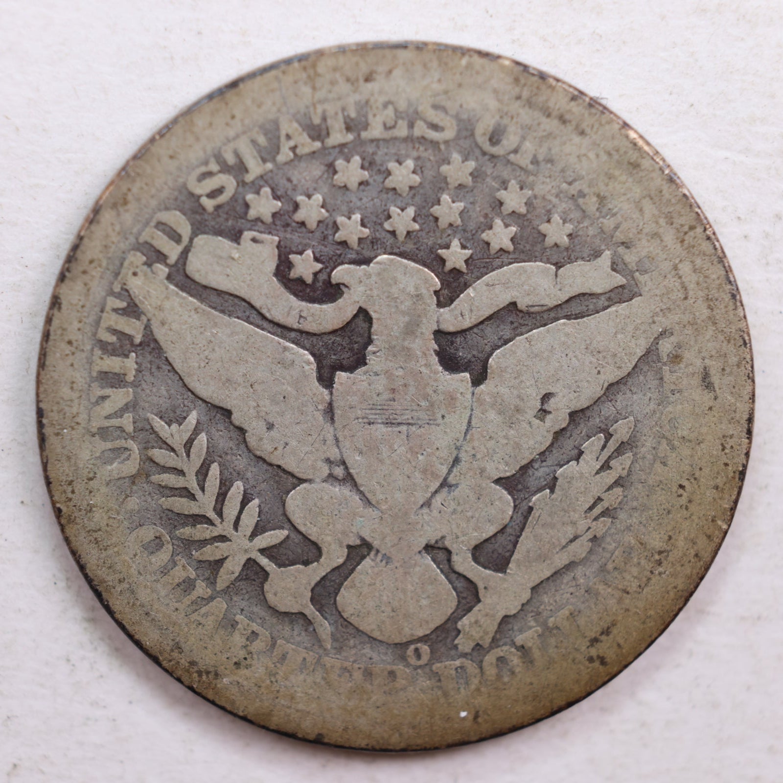 1897-O Barber Quarter, Abt Good Circulated Coin, Store #QR641