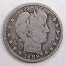 1899-O Barber Quarter, Very Good Circulated Coin, Store