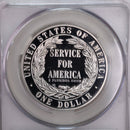 1996-S., National Community Service., Silver Commemorative., CAC PR67., Store GMC044