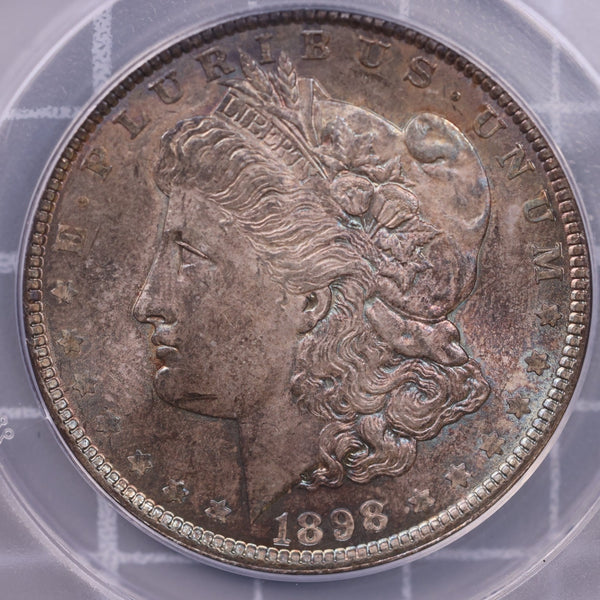 1898 Morgan Silver Dollar., ANACS MS-64., Store #0918