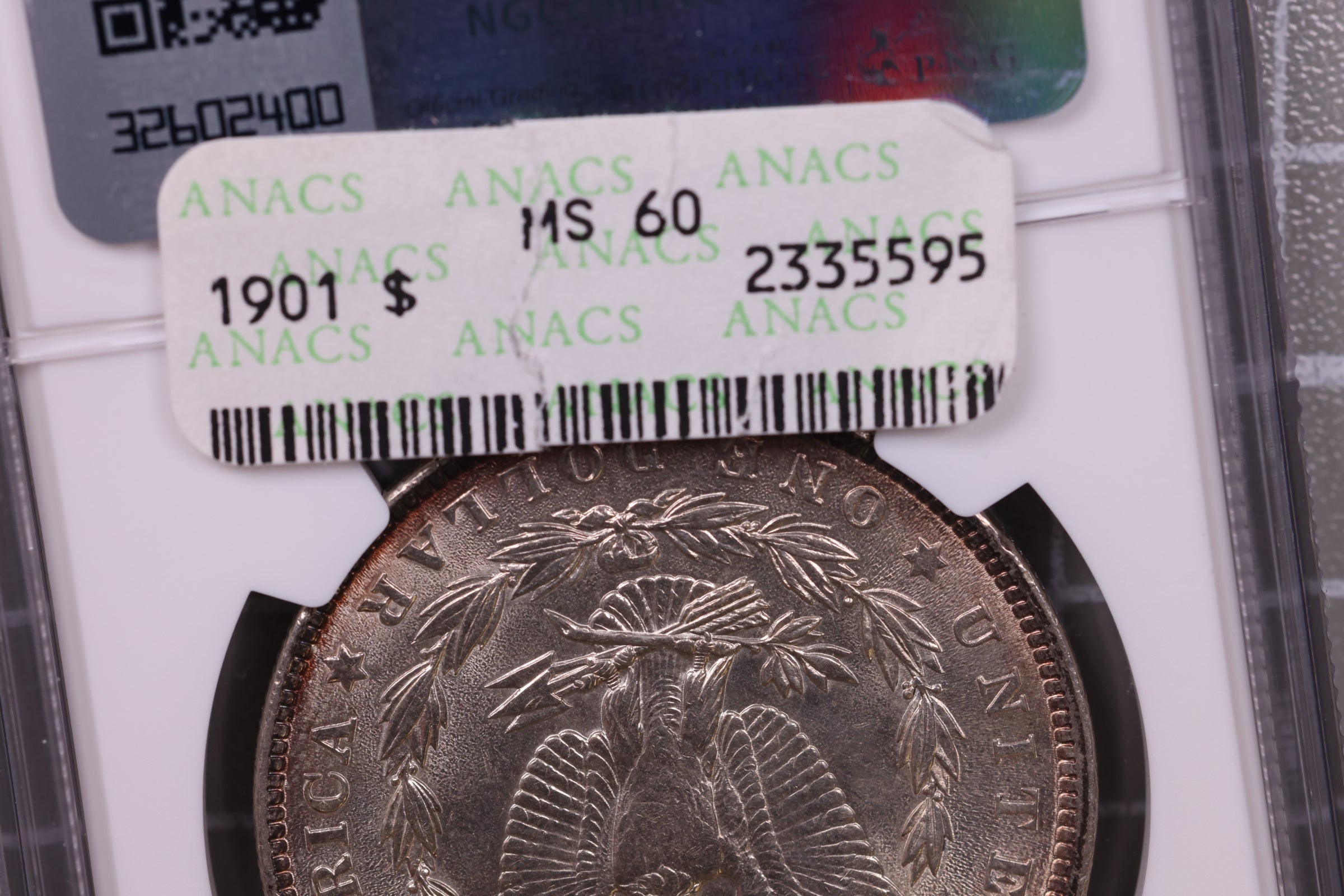 1901 Morgan Silver Dollar, NGC Certified Uncirculated Details., Store #0920