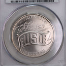 1991-D., U.S.O., Silver Commemorative., CAC MS68., Store GMC050