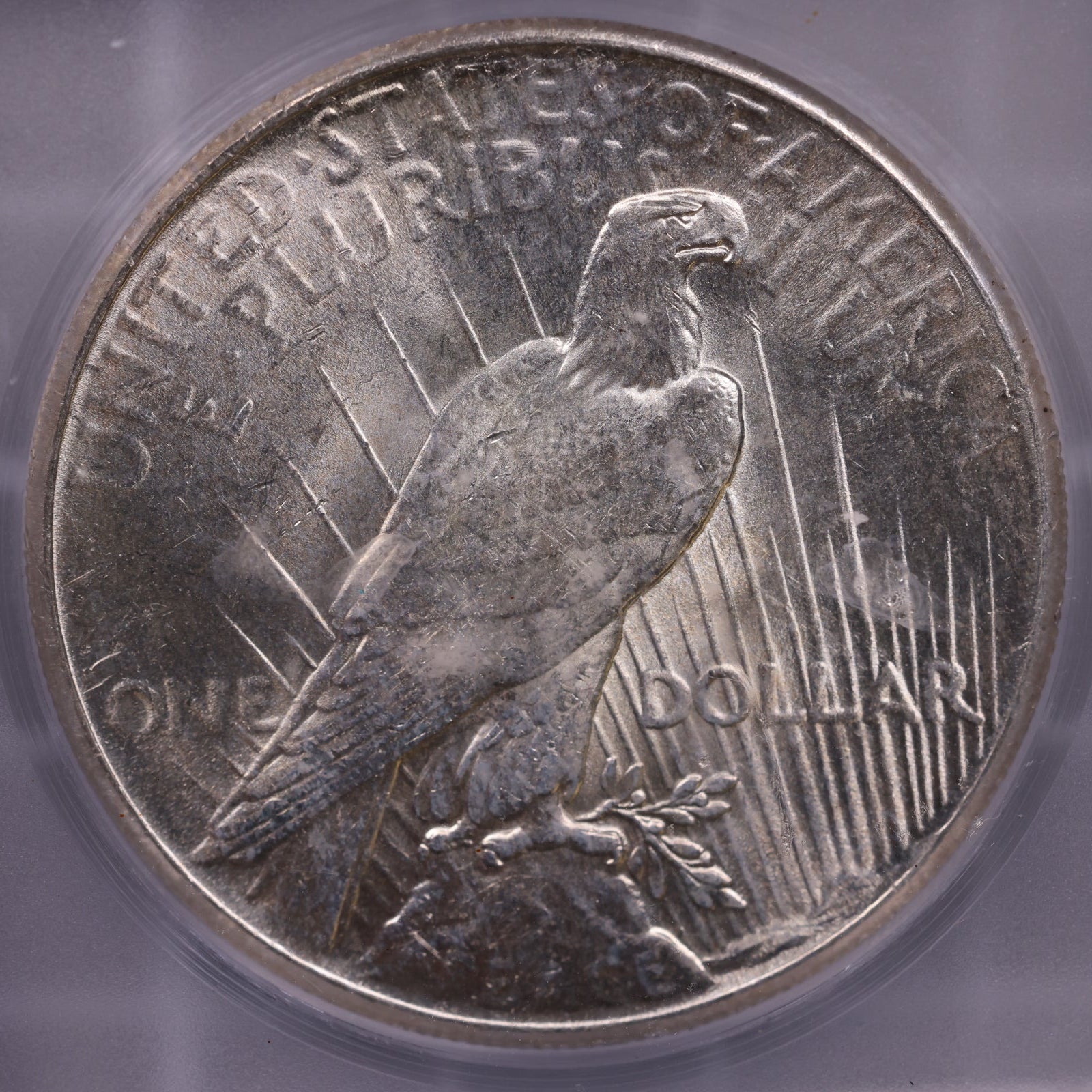 1926 Peace Silver Dollar., ICG MS-63., Store #0922