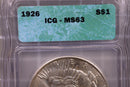 1926 Peace Silver Dollar., ICG MS-63., Store