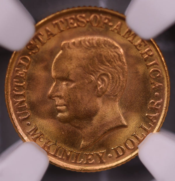 1917 $1 Gold McKinley Commemorative Coin., NGC MS-67., Store #GEC008