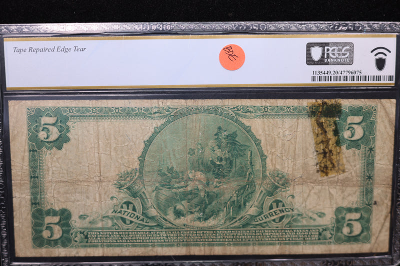 1902 $5, Louisville, KY., National Currency Note., PCGS Graded VF-20. Store