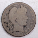 1899 Barber Quarter, Abt Good Circulated Coin, Store