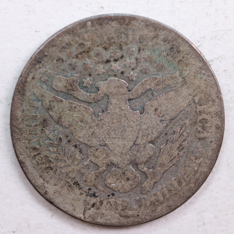 1899 Barber Quarter, Abt Good Circulated Coin, Store