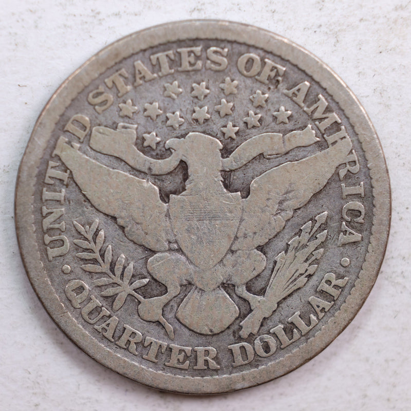1899 Barber Quarter, Very Good Circulated Coin, Store