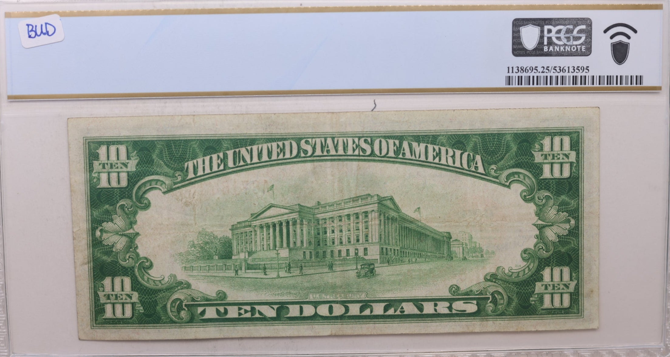 1928 $10, Gold Certificate, Fr# 2400, PCGS Graded VF-25, Store Sale #GCE013.