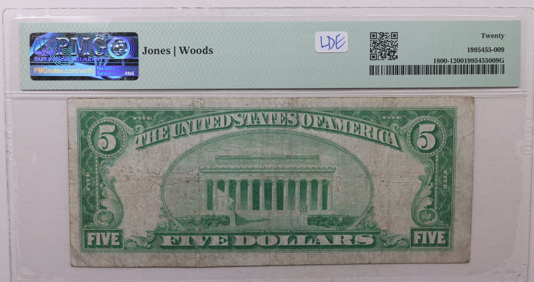 1929 Luray Virginia, National Currency, CH# 6031, PMG VF-20, Store #NBN027.