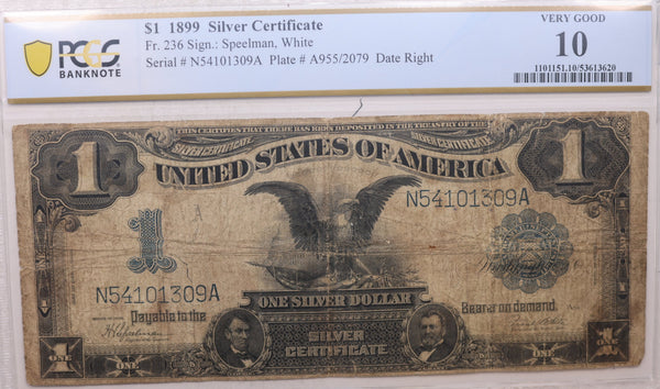 1899 $1, Silver Certificate, 'Black Eagle', PCGS VG-10, Store Sale #SSC020.