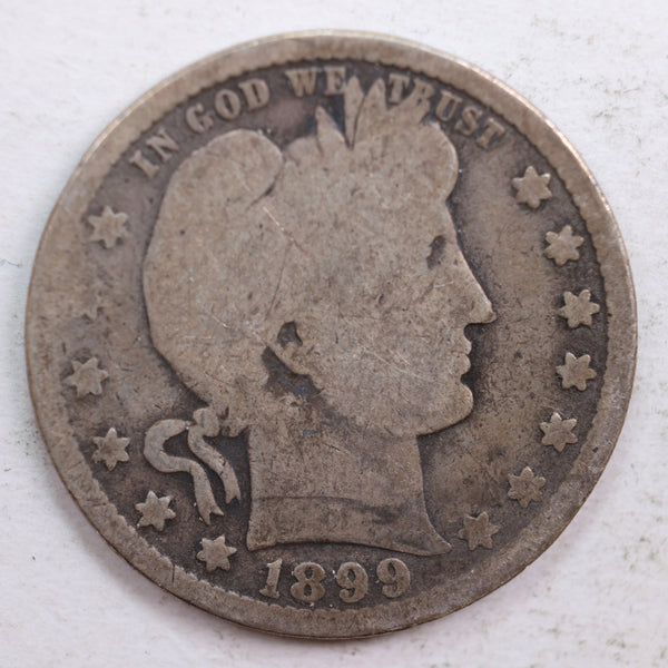 1899-O Barber Quarter, Good Circulated Coin, Store #QR661