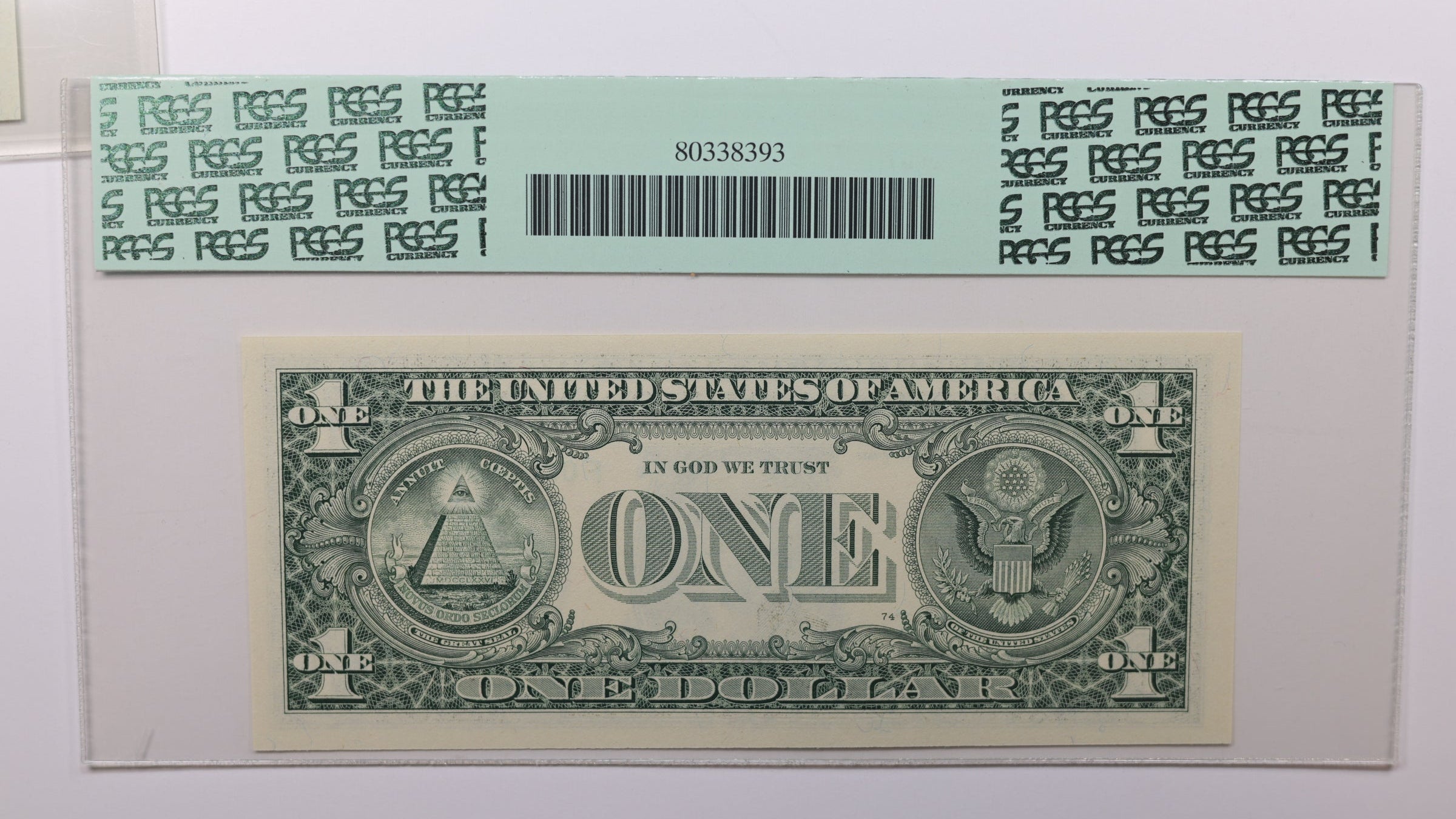 2006 $1 Federal Reserve Note, Low Serial Number, PCGS CU-65, PPQ, Store #GFRB100.