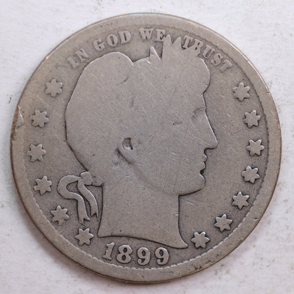 1899-S Barber Quarter, Good Circulated Coin, Store #QR663