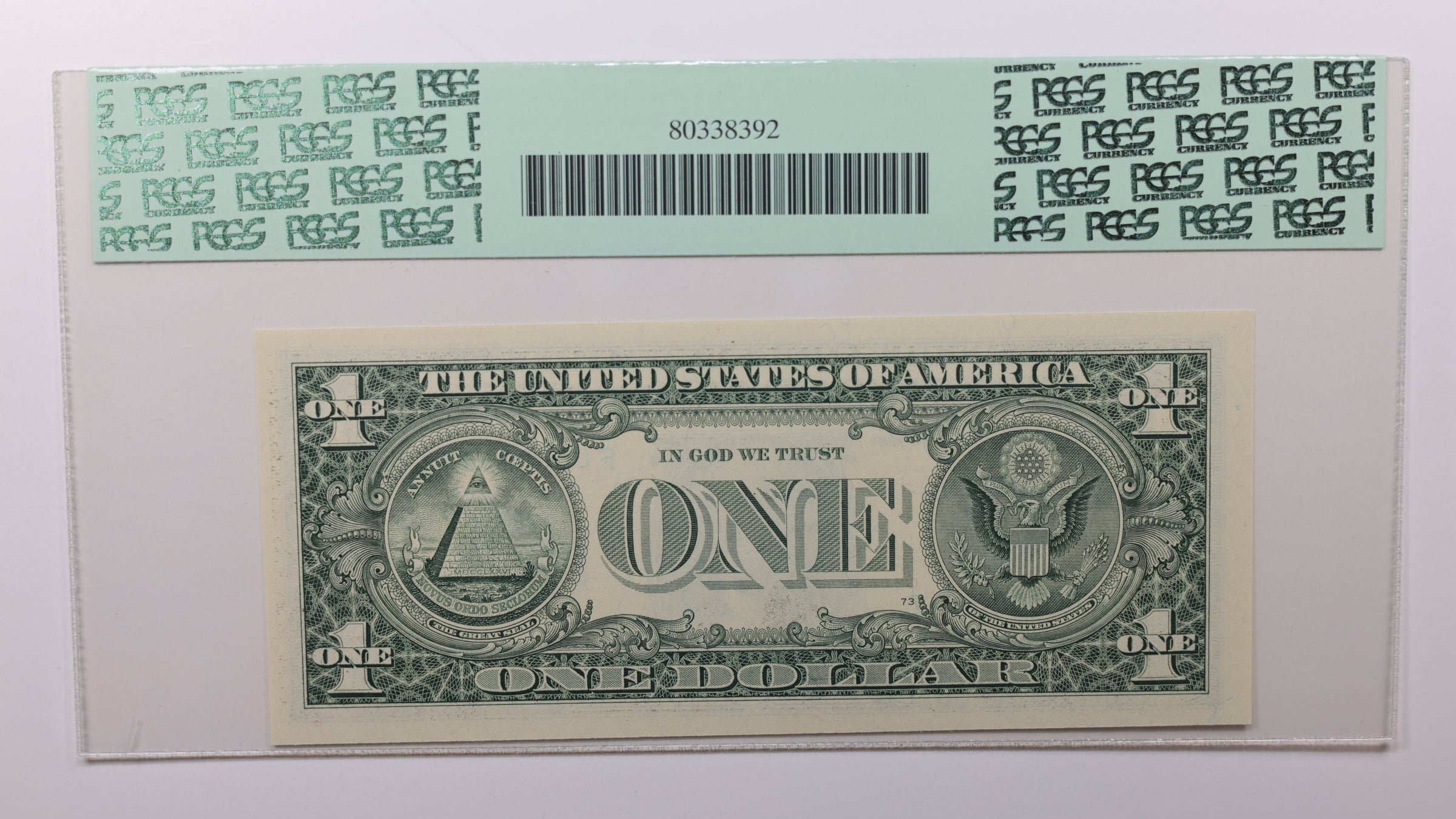 2006 $1 Federal Reserve Note, Low Serial Number, PCGS CU-65, PPQ, Store #GFRB101.