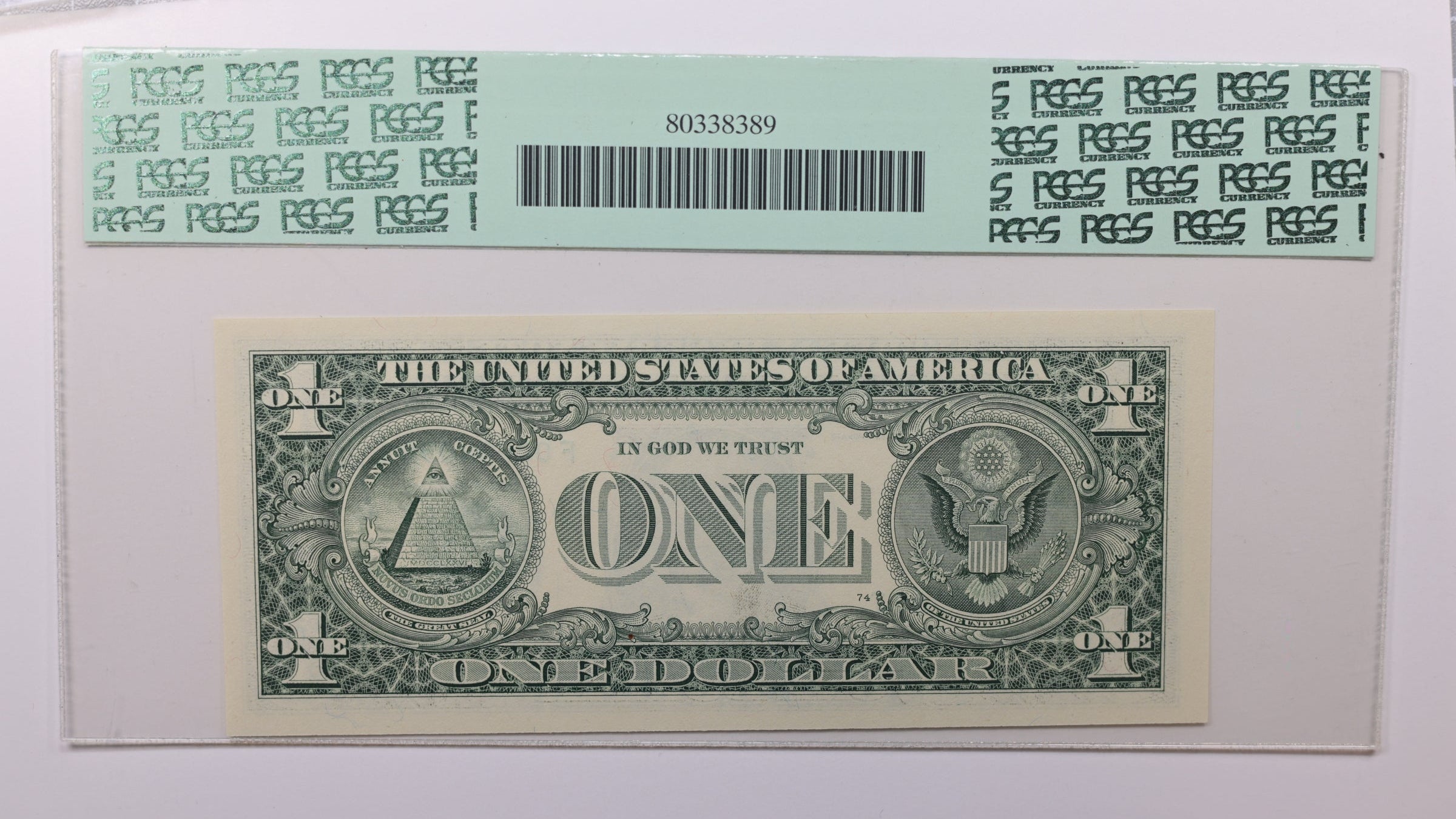 2006 $1 Federal Reserve Note, Low Serial Number, PCGS CU-65, PPQ, Store #GFRB104.