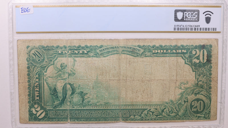 1902 $20, Atlanta GA, National Bank Note, Charter #5045, PCGS F-12,  Store #NBN026.