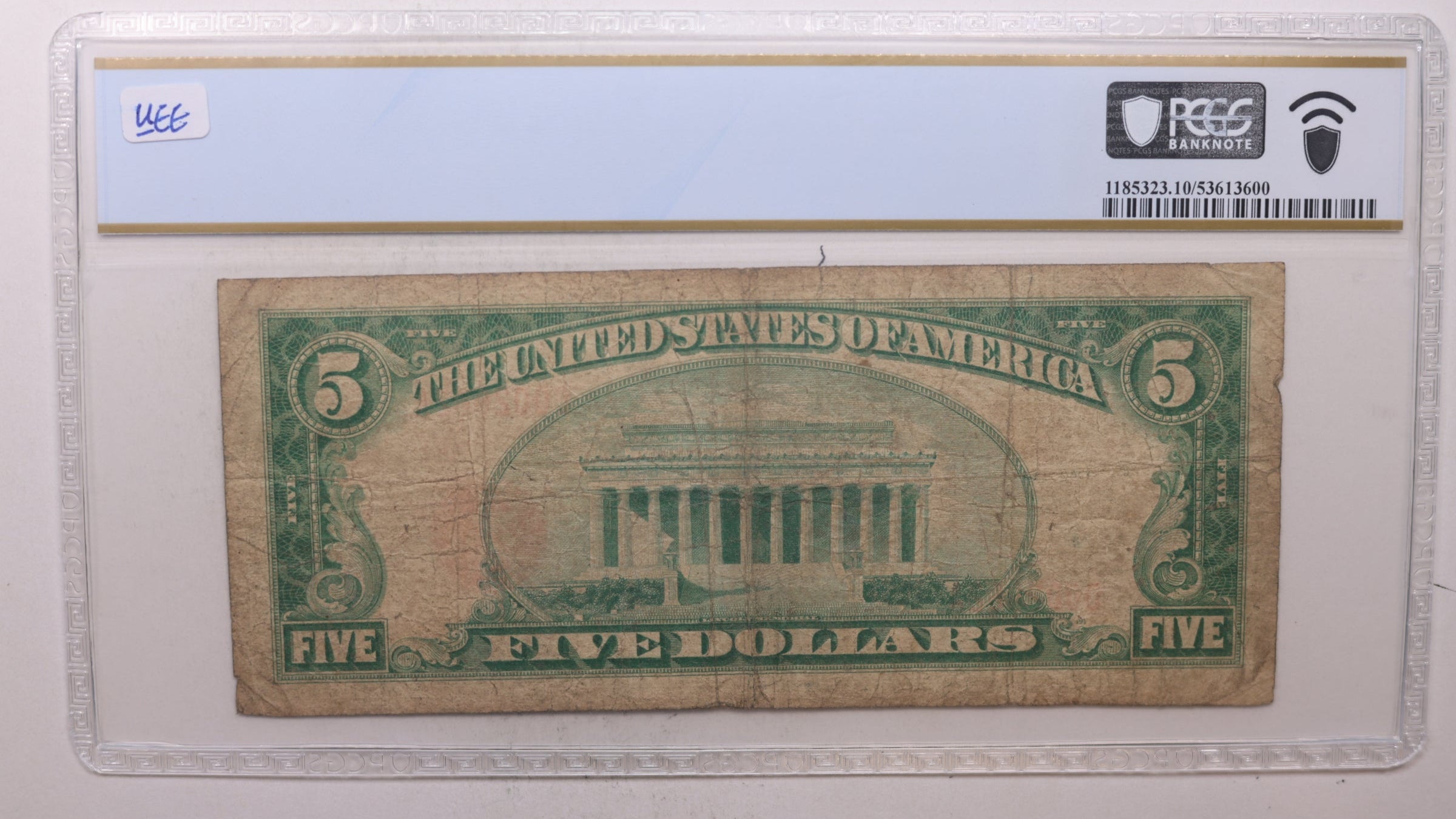 1929 $5, Laurel, MS, CH# 6681, National Bank Note, PCGS VG-10,  Store #NBN031.