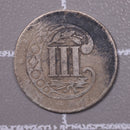 1856 3 Cent Silver., Very Good Circulated Coin., Store