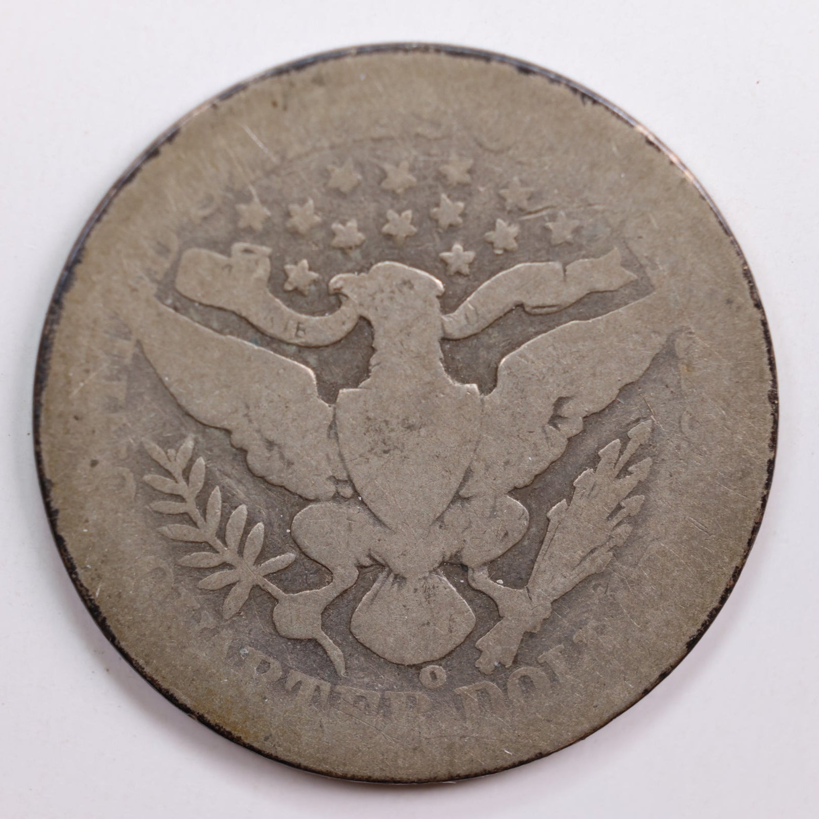 1901-O Barber Quarter, Abt Good Circulated Coin, Store #QR674