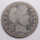 1901-O Barber Quarter, Good Circulated Coin, Store