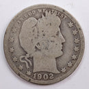1902 Barber Quarter, Good Circulated Coin, Store
