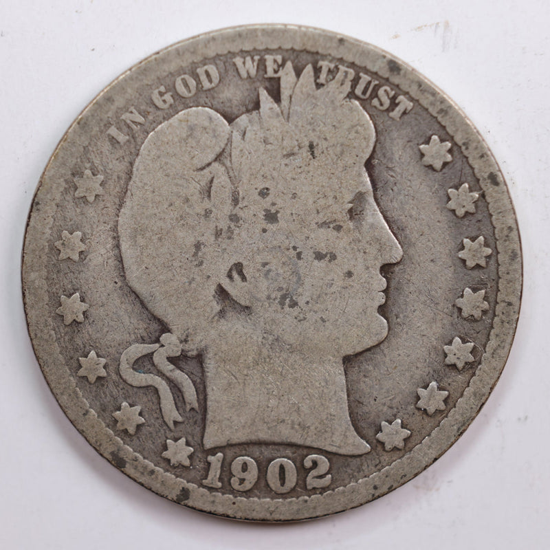 1902 Barber Quarter, Good Circulated Coin, Store