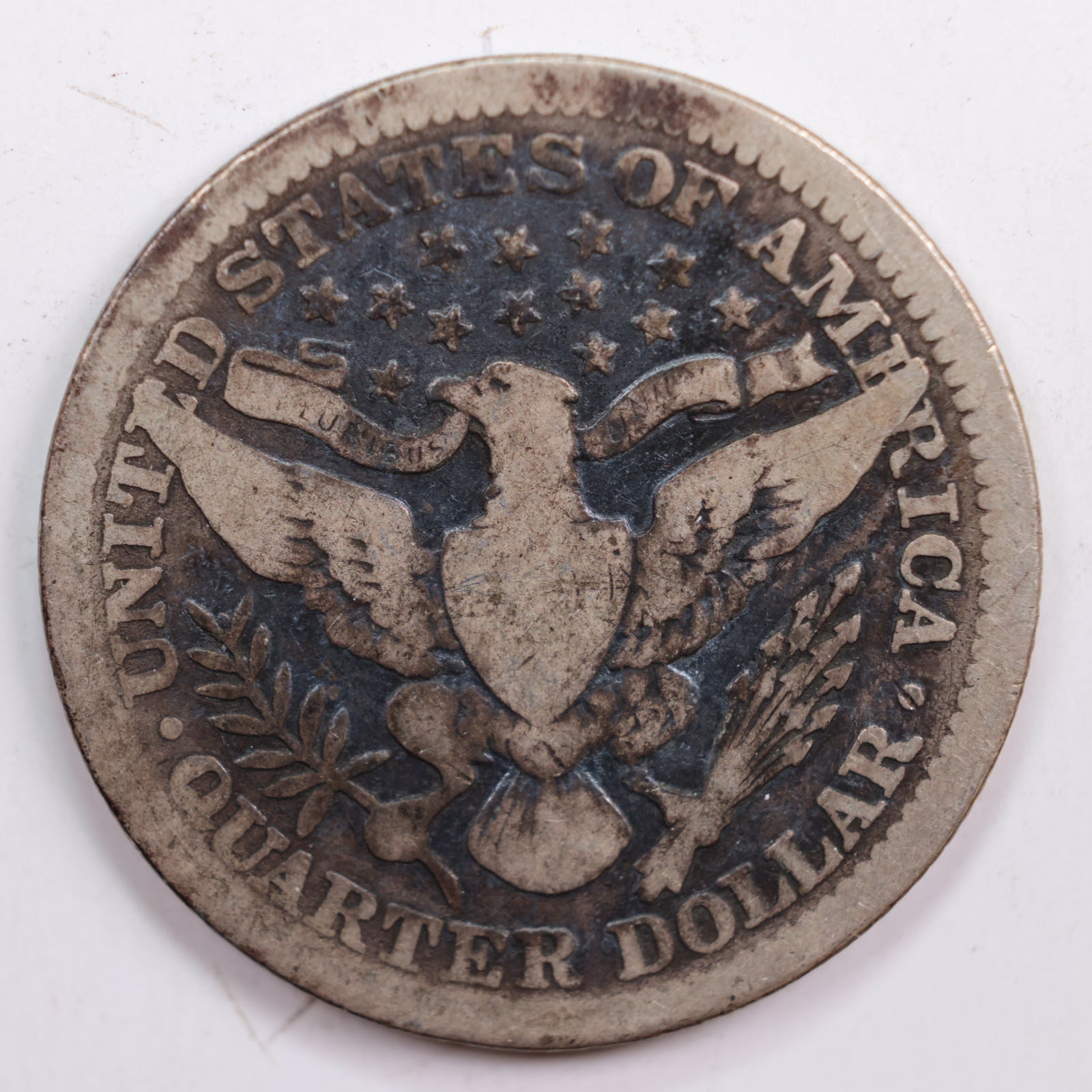 1902 Barber Silver Quarter, Very Good Circulated Collectible Coin, Store #QR679