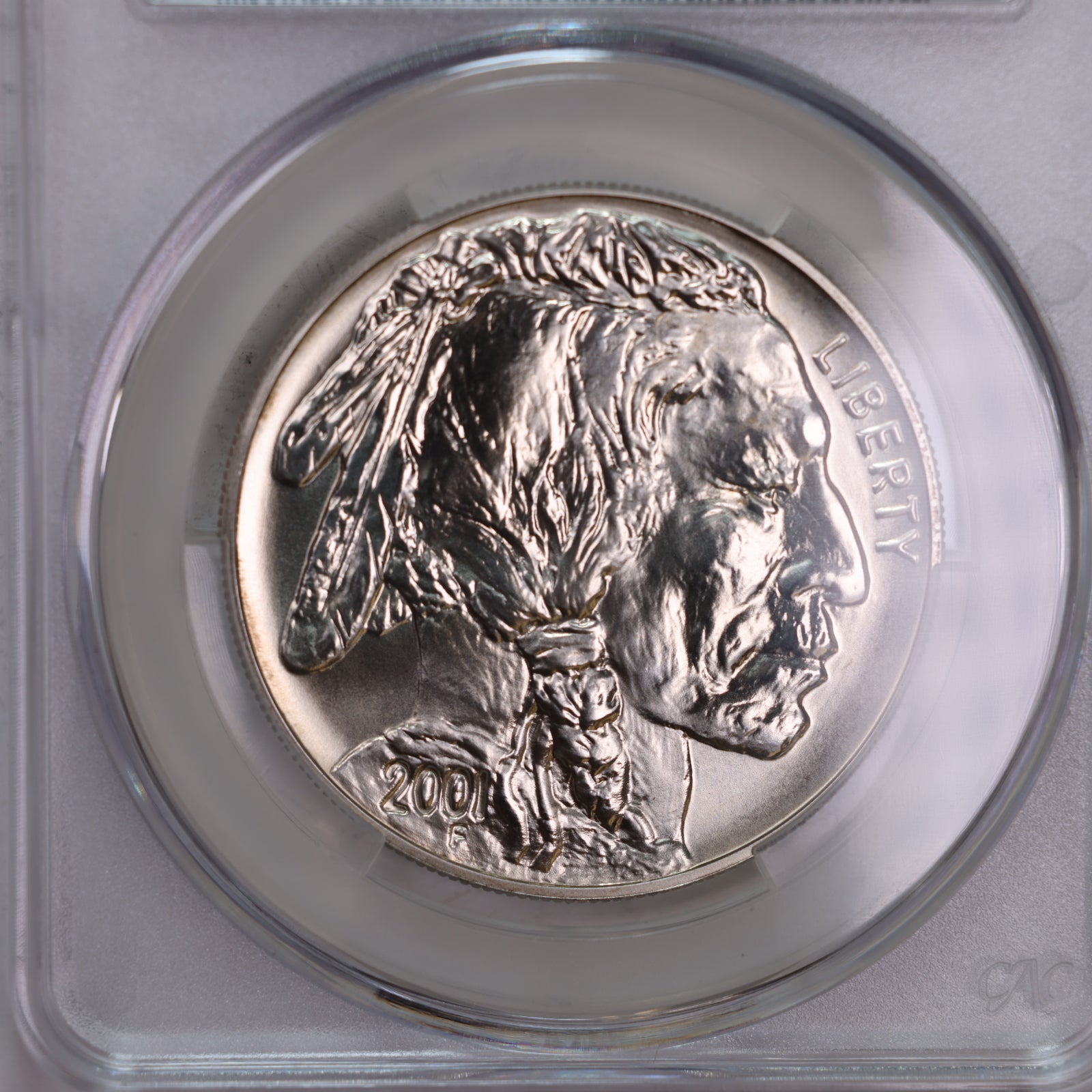 2001-D $1 American Buffalo Commemorative, CAC MS68, Store GMC069