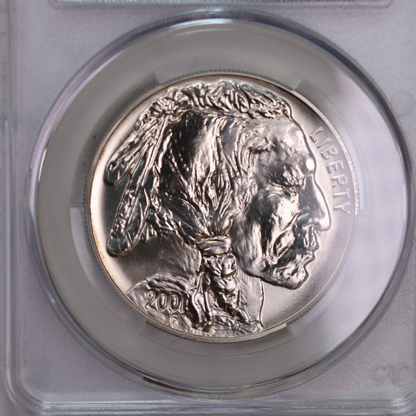 2001-D, American Buffalo., Silver Commemorative., CAC MS68., Store GMC069