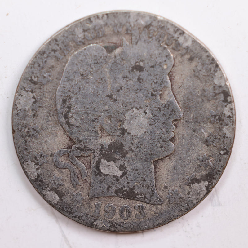 1903-S Barber Quarter, Fair Circulated Coin, Store