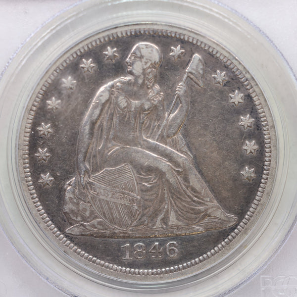 1846-O Seated Liberty Silver Dollar, Circulated, PCGS VF-30, Store #GDR0293.