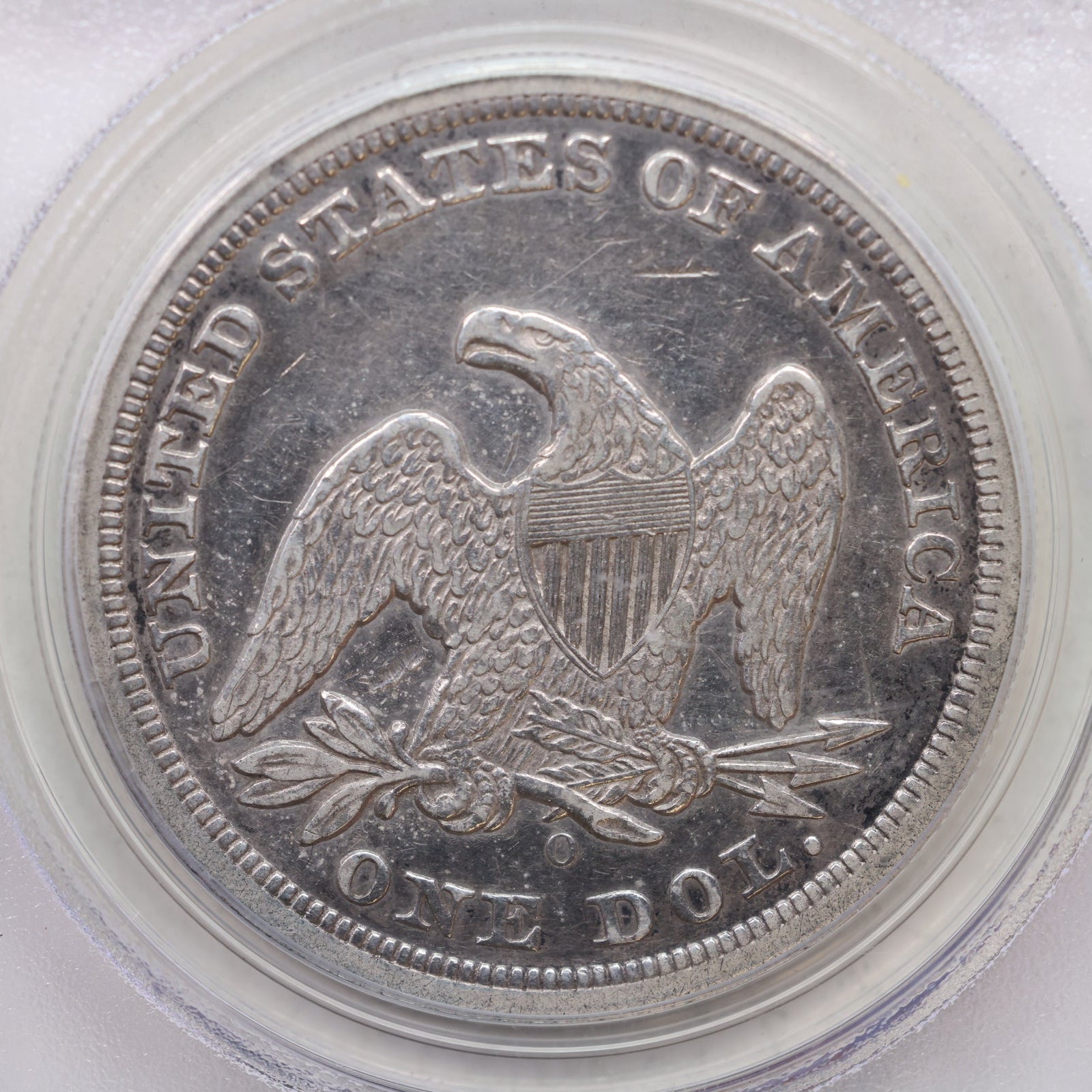 1846-O Seated Liberty Silver Dollar, Circulated, PCGS VF-30, Store #GDR0293.