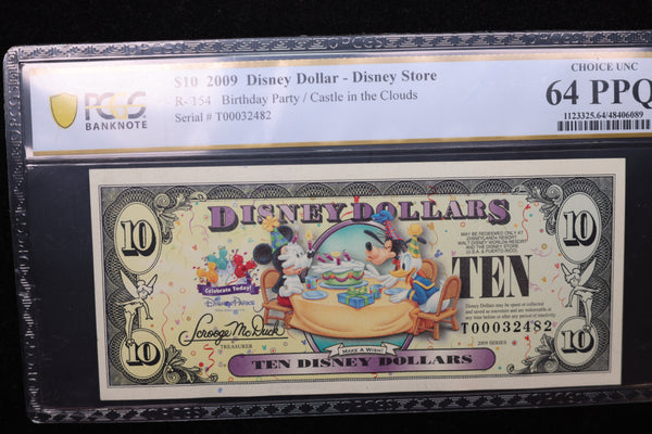 2009 $10, DISNEY DOLLAR - Disney World.. Store Sale #30110