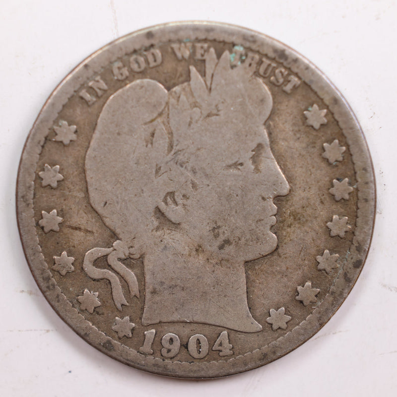 1904 Barber Quarter, Good Circulated Coin, Store