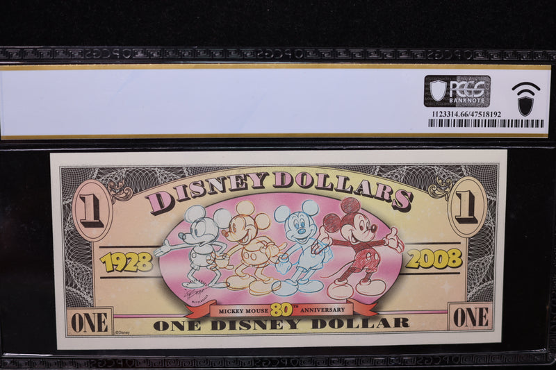 2008 $1, DISNEY DOLLAR - Disney World.. Store Sale